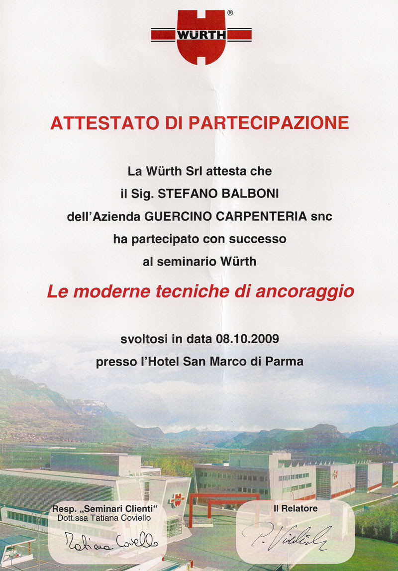 attestato wurth2