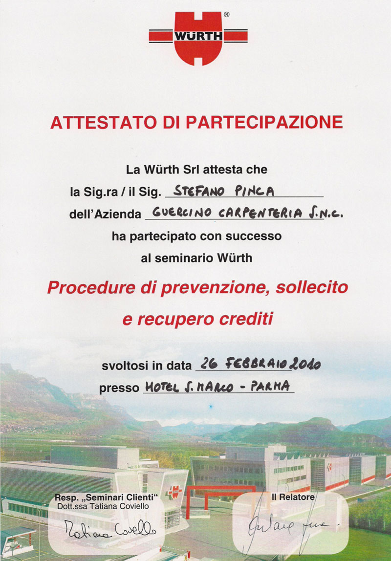 attestato wurth3